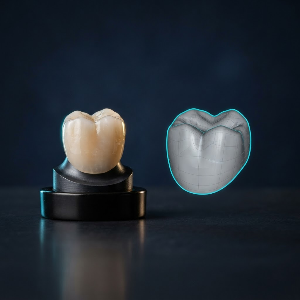Zirconia dental material sample